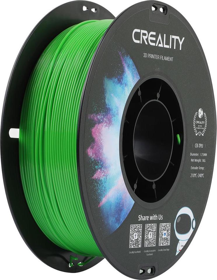 TPU-95A 1,75mm GREEN 1kg CREALITY CR 3D FILAMENT (3301040037)