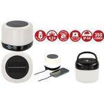 Brennenstuhl Akku Solar LED Outdoor Leuchte GL 400 AS (Campinglampe mit 400lm, IP44, bis zu 4,5h Leuchtdauer, 3 Schaltstufen, Powerbank, austauschbarer Li-Ion Akku 18650, USB C Ladekabel) (1173740005)
