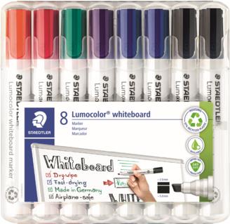 8 STAEDTLER 351 B WP8X Whiteboard-Marker farbsortiert 2,0 - 5,0 mm (351 BWP8X)