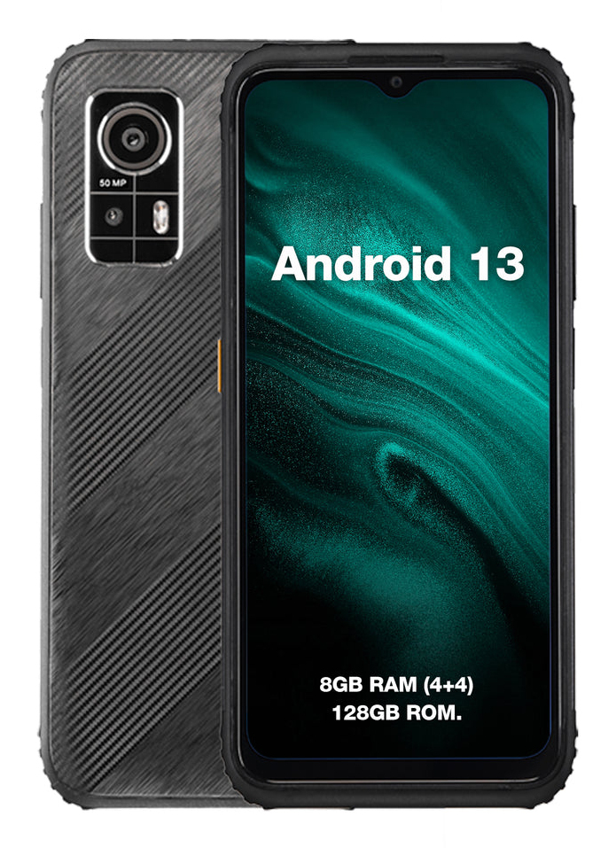 AGM Mobile H6 Lite Rugged Smartphone 6,56" 8 GB RAM 128 GB Schwarz/Grau