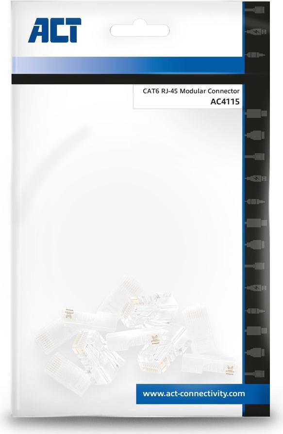 ADVANCED CABLE TECHNOLOGY ACT AC4115 Drahtverbinder RJ-45 Transparent (AC4115)