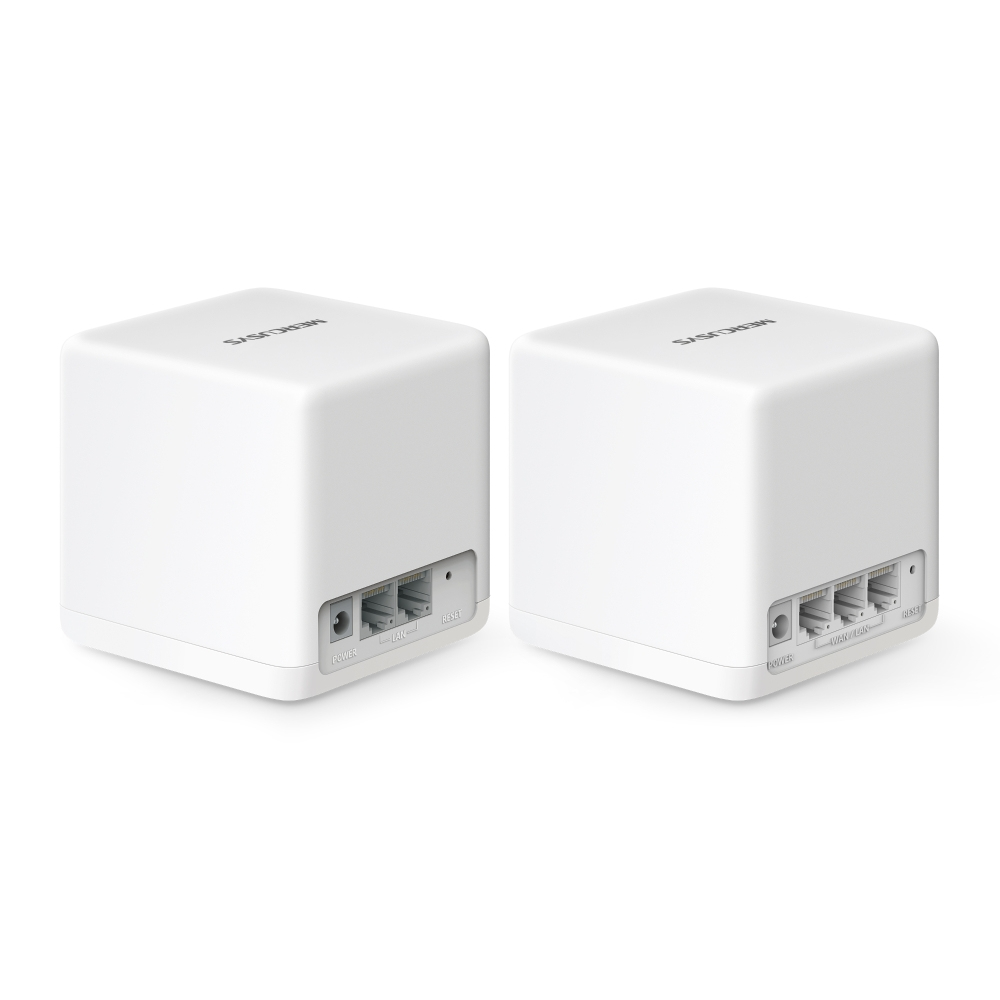Mercusys Halo H60X V1 Mesh-WLAN-System Wi-Fi 6 Dual-Band (2-Pack) Weiß