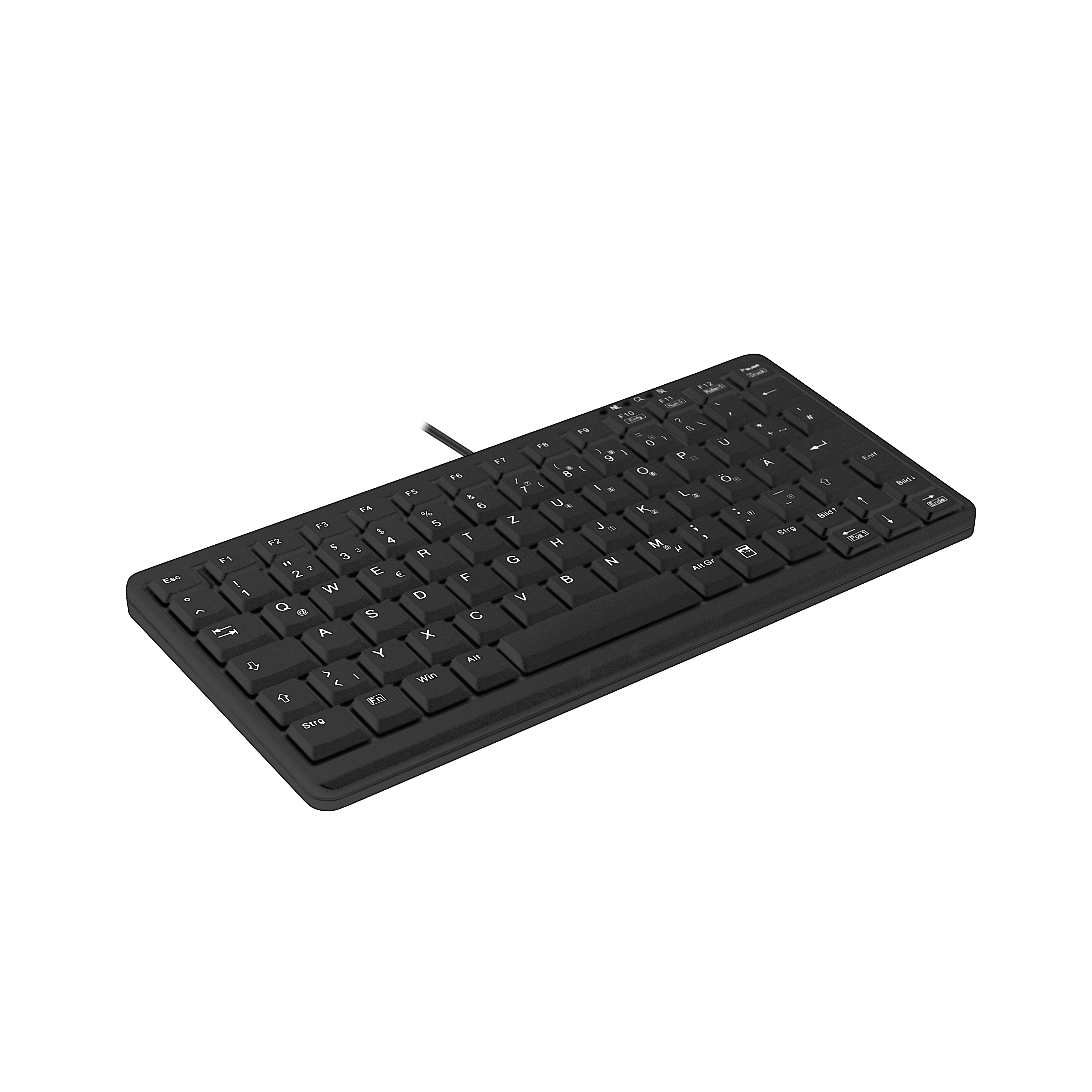 Active Key AK-4100-U Mini Industrietastatur USB Deutsch Schwarz