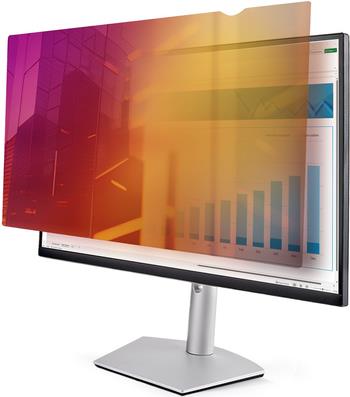 StarTech.com 24-inch 16:9 Gold Monitor Privacy Screen, Reversible Filter w/Enhanced Privacy, Glossy Computer Security Filter, Removable Screen Protector/Shield, +/- 30 Deg. (2469G-PRIVACY-SCREEN)