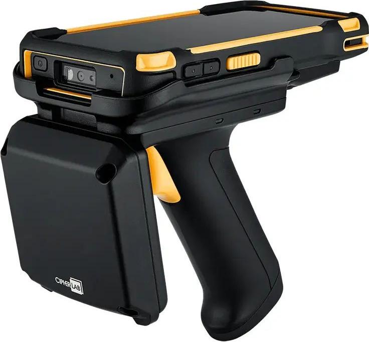 CipherLab (UHF-RS38 EU) UHF RFID Reader 865-868 MHz, EU adapter, with Battery, with Rubber Boot (ARS38UHFNREE1)