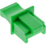 InLine® Staubschutz, für RJ45 Buchse, Farbe: grün 10er Blister (59942H)