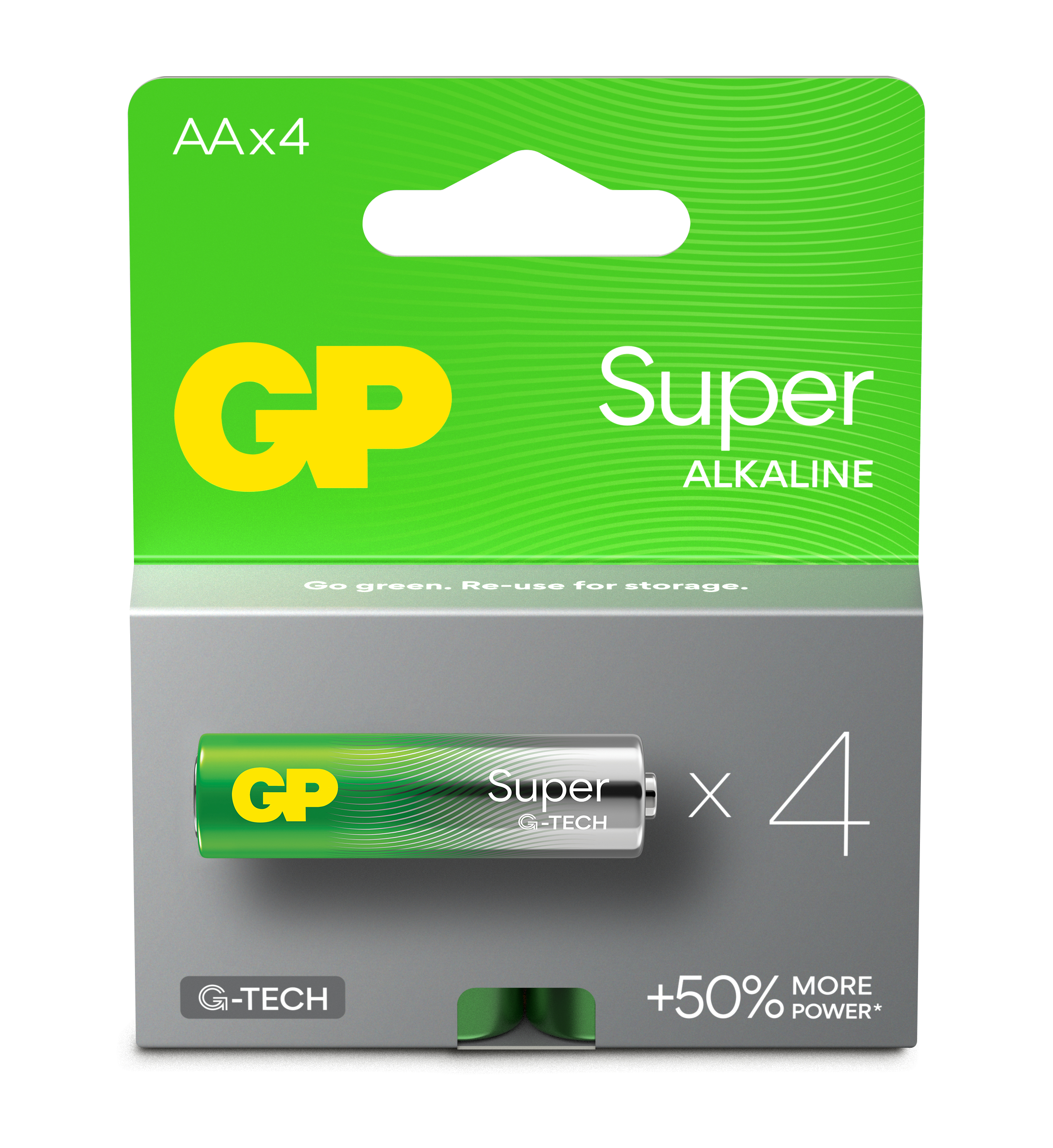 GP GP Super GP15A AA 1.5 V Batterie Grün, Grau