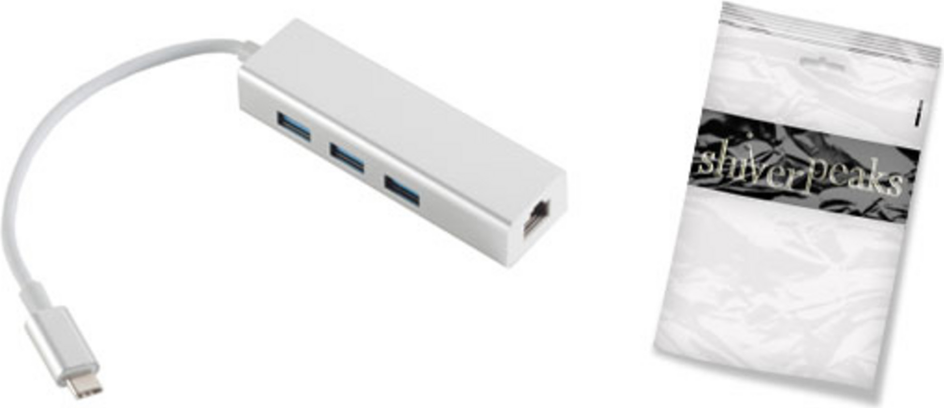 SHIVERPEAKS SHIVERPEAKS SHVP 14-05025 - USB 3.1 C Stecker auf RJ45 Ethernet + 3x USB Buchse (BS14-05