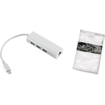 SHIVERPEAKS SHVP 14-05025 - USB 3.1 C Stecker auf RJ45 Ethernet + 3x USB Buchse (BS14-05025)