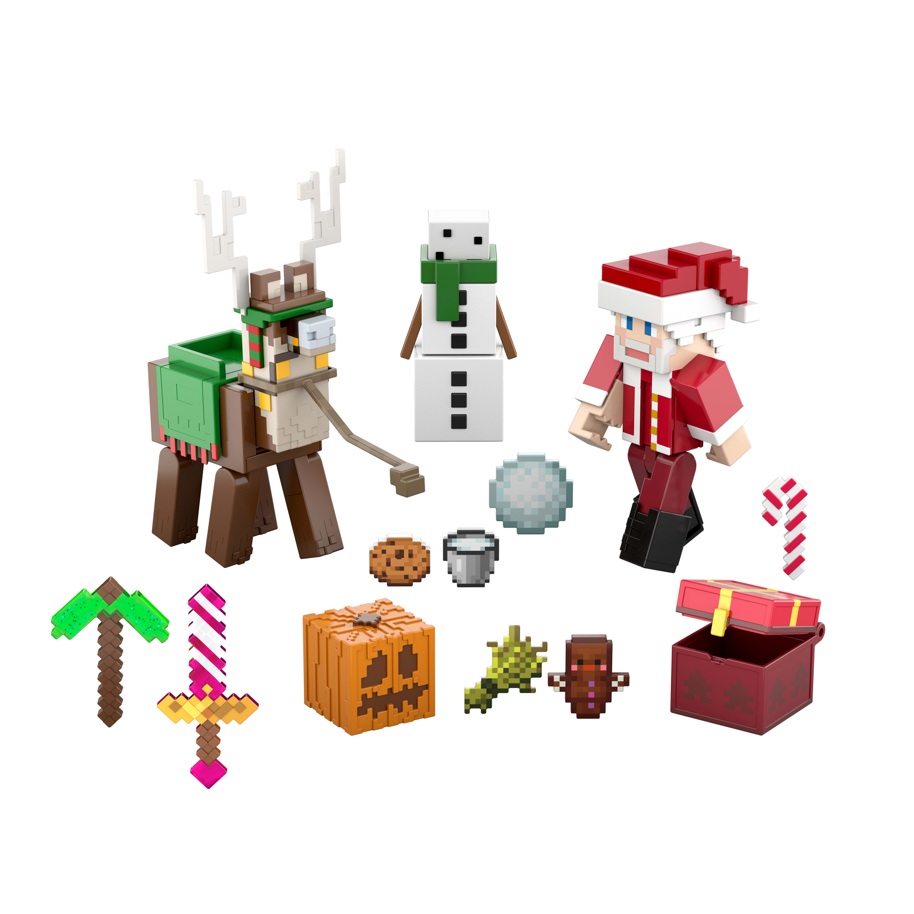Mattel Minecraft Adventskalender Spielwaren 24 Teile Mehrfarbig