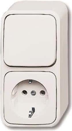 Busch-Jaeger Wechsel/Schuko-Steckdose kombiniert rws 2601/6/2300EAPW500 (2CKA001641A0235)