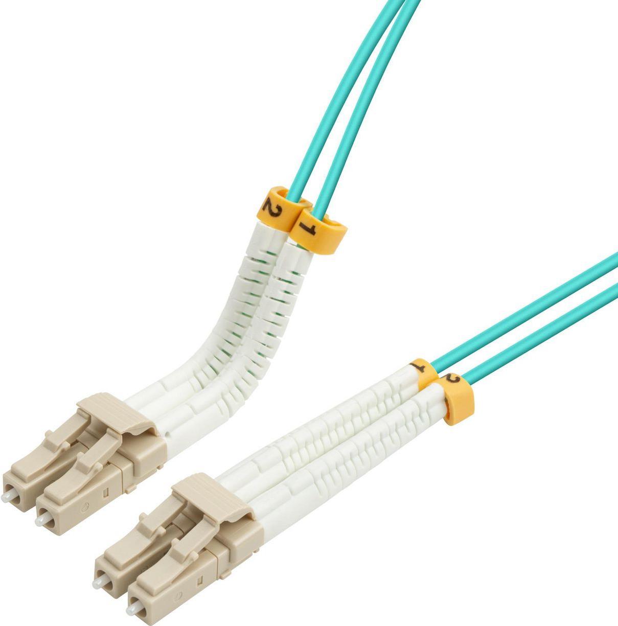 Lanview Bendable LC-LC Multimode fibre cable duplex 1m OM3 (LVO231469-FLEX)