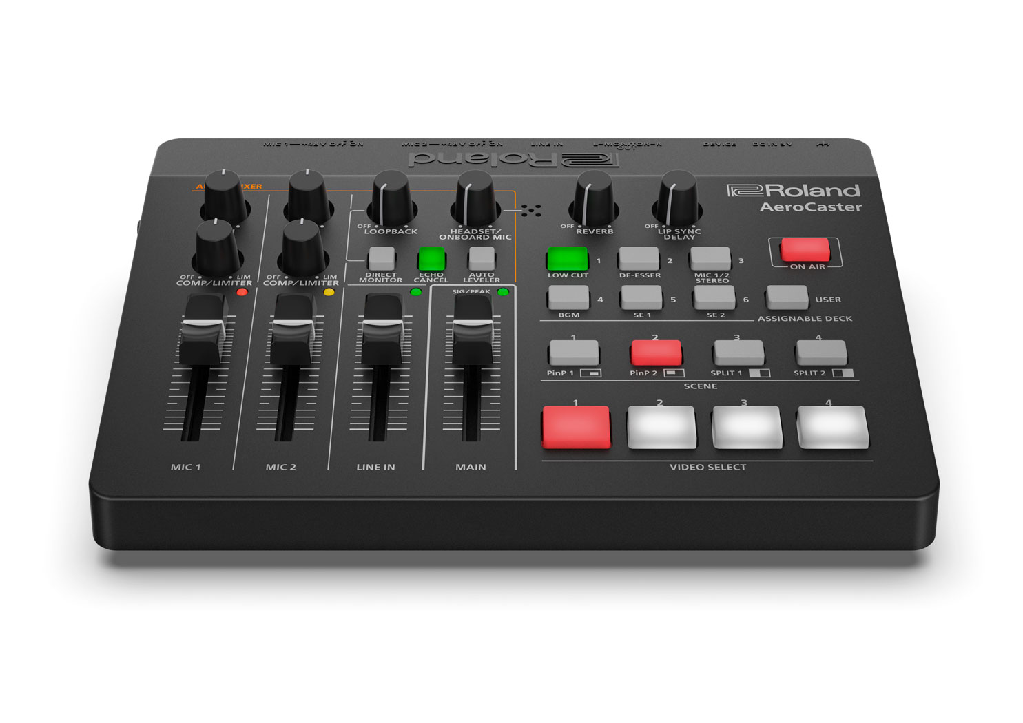 Roland AeroCaster VRC-01 Livestreaming-Mixer Schwarz