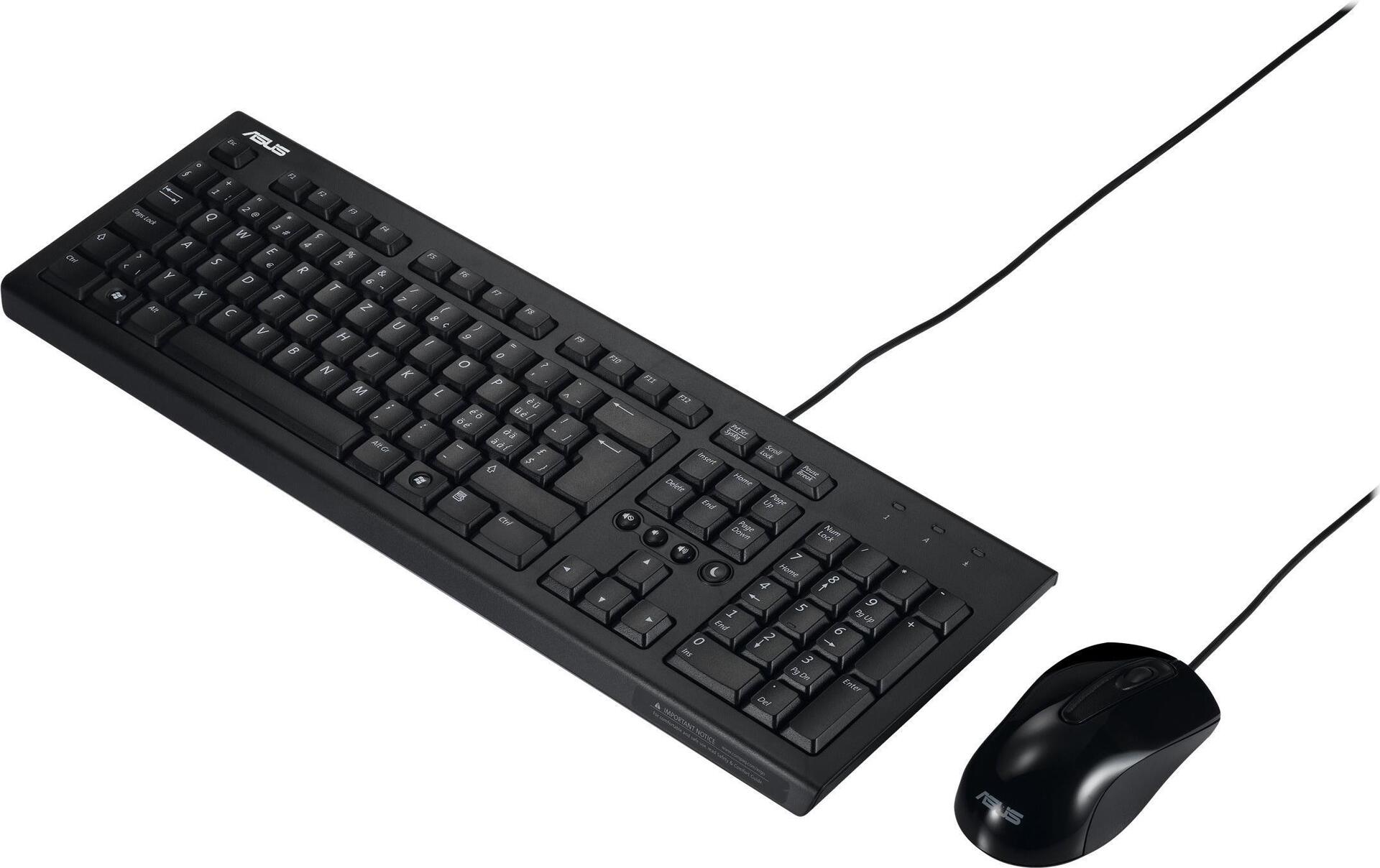 ASUS U2000 Tastatur-und-Maus-Set (90-XB1000KM000Q0)