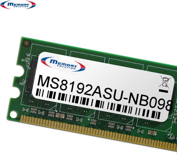 Memory Solution MS8192ASU-NB098 8GB Speichermodul (MS8192ASU-NB098)