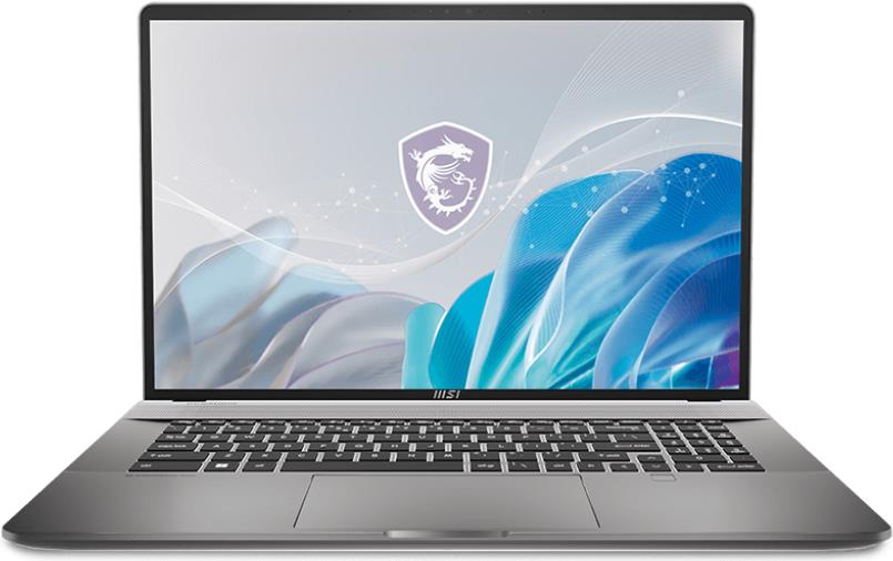 MSI Creator Z17 HX STUDIO A14VGT-270 Intel® Core™ i7 i7-14700HX Laptop 43,2 cm (17") Touchscreen Quad HD+ 32 GB DDR5-SDRAM 2 TB SSD NVIDIA GeForce RTX 4070 Wi-Fi 7 (802.11be) Windows 11 Pro Grau (0017N2-270)