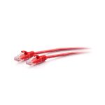 C2G Cat6a Slim Patchkabel 0,9 m U/UTP 28AWG rot RJ45 mit Rastnasenschutz