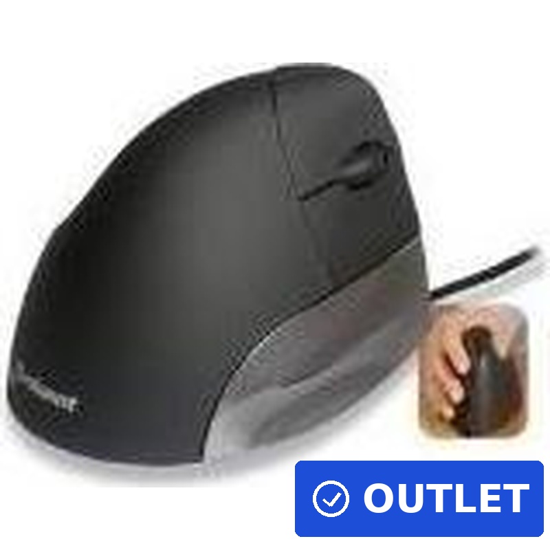 EVOLUENT Vertical Mouse Standard Rechte Hand USB Ergonomische Maus Ergonomie PC Zubehör (VMSR) (B-Ware)