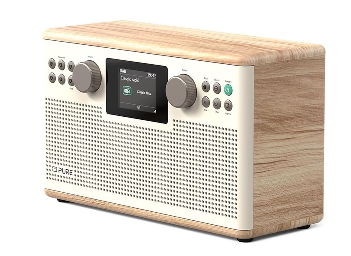 Pure Classic H6 Digitalradio Weiß DAB+ FM Internet-Radio Bluetooth 30W RMS