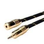 ROLINE GOLD 3,5mm Audio-Verlängerungskabel Stecker / Buchse 5,0m (11.09.4755)