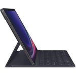 Samsung Book Cover Keyboard Slim für Galaxy Tab S9, Black (EF-DX710BBGGDE)