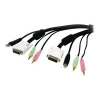 StarTech.com 4-in-1 USB DVI KVM Kabel mit Audio und Mikrofon (USBDVI4N1A6)
