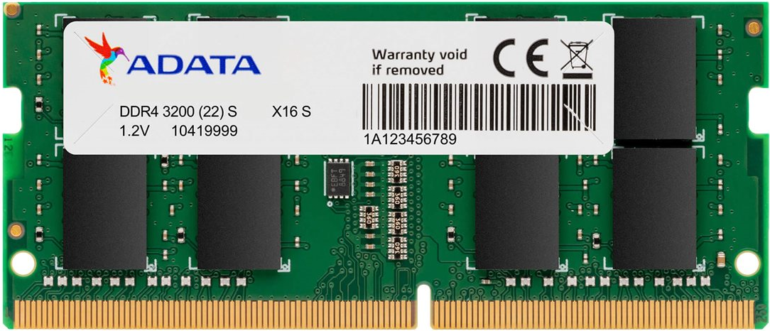 ADATA AD4S32008G22-SGN Speichermodul 8 GB 1 x 8 GB DDR4 3200 MHz (AD4S32008G22-SGN)