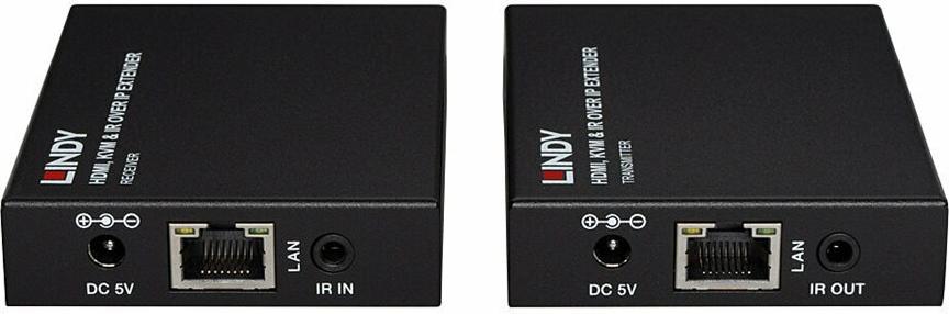 Lindy 39320 HDMI KVM & IR over IP Extender, bis 150 m über CAT 6, Schwarz