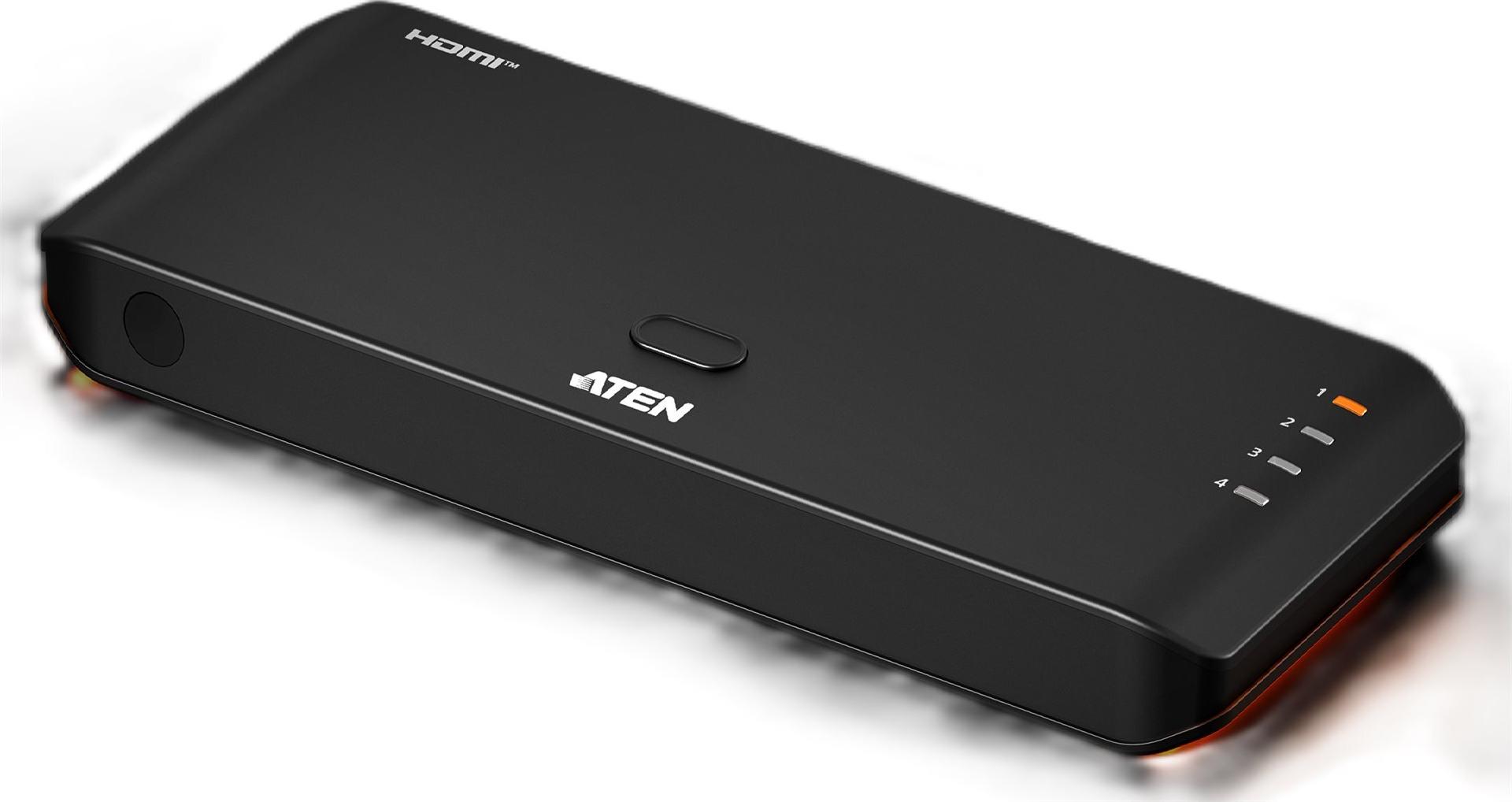 ATEN Essentials VS4841 4-Port True 4K HDMI Switch Schwarz