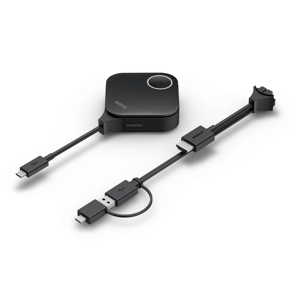 BenQ InstaShow WDC25 Kit Kabelloses Präsentationssystem HDMI USB-C 4K Schwarz