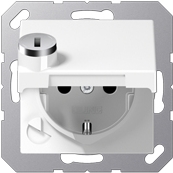Jung SCHUKO-Steckdose 16A 250V Klappdeckel A 1520 BFKLSL WW (A1520BFKLSLWW)