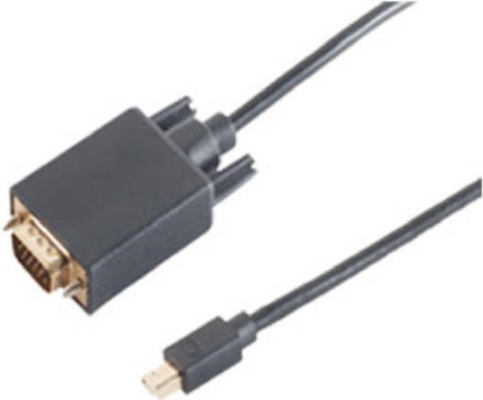 SHIVERPEAKS BS10-54045 Kabelschnittstellen-/adapter Mini Displayport VGA Schwarz (BS10-54045)