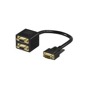 Microconnect MONG2F1M 0.2m SVGA 2 x SVGA Schwarz Videokabel-Adapter (MONG2F1M)