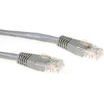 ACT Grey 0.25 meter U/UTP CAT6 patch cable with RJ45 connectors. Cat6 u/utp grey 0.25m (IB8052)