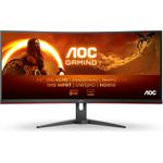 AOC G2 CU34G2XE/BK Computerbildschirm 86,4 cm (34") 3440 x 1440 Pixel Schwarz - Rot (CU34G2XE/BK)