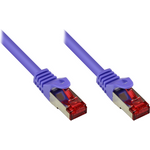 RNS® Patchkabel mit Rastnasenschutz, Cat. 6, S/FTP, PiMF, PVC, 250MHz, violett, 10m, Good Connections (8060-100V)