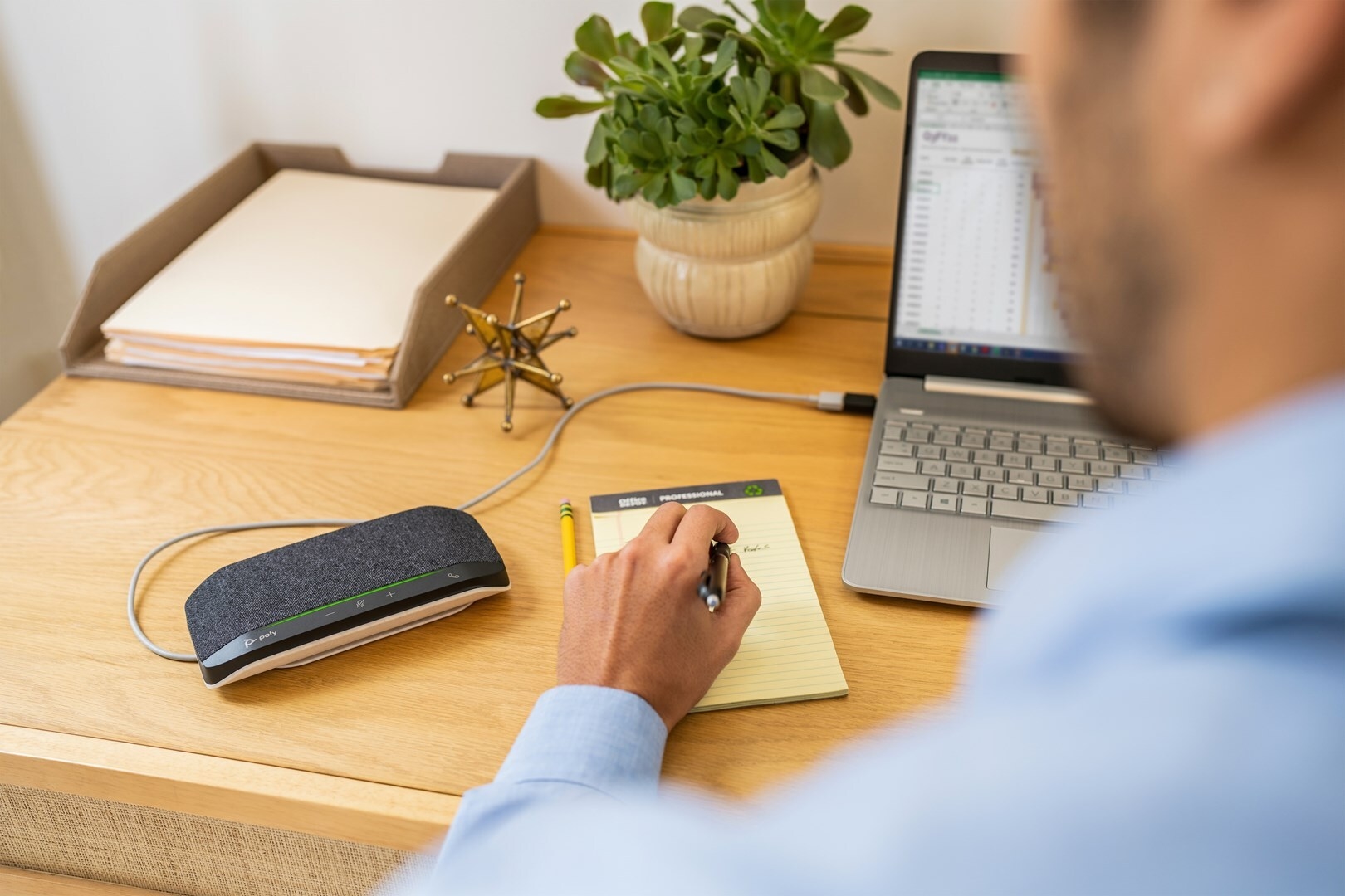 HP Poly Sync 10 Freisprecheinrichtung USB-C USB-A Kabelgebunden Zoom Certified Schwarz