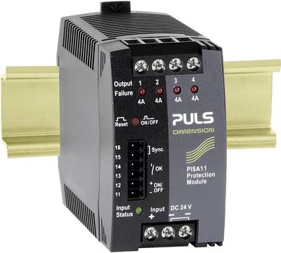 PULS DIMENSION PISA11.404 4-Kanal Sicherungsmodul 24 V/DC / 4 x 4 A / (PISA11.404)