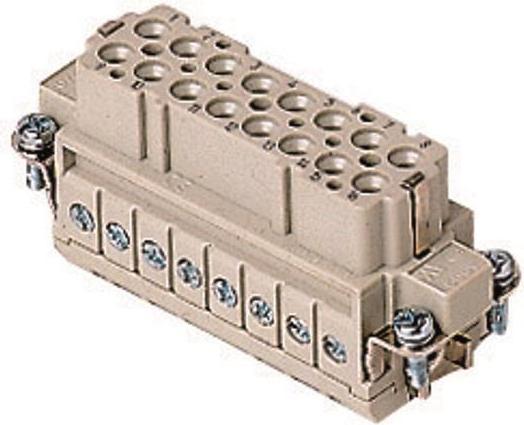 ILME Buchseneinsatz Gr.66.40 CDAF 16 XN 16P+PE Silber Schraub. 16A 250V Nr.17-32 1 (CDAF16XN)