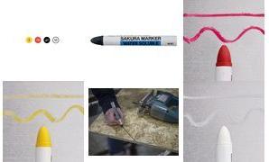 SAKURA Kreidemarker CRAYON MARKER, wasserlöslich, weiß auf Wachsbasis, deckend, lichtecht - 1 Stück (WSC50)