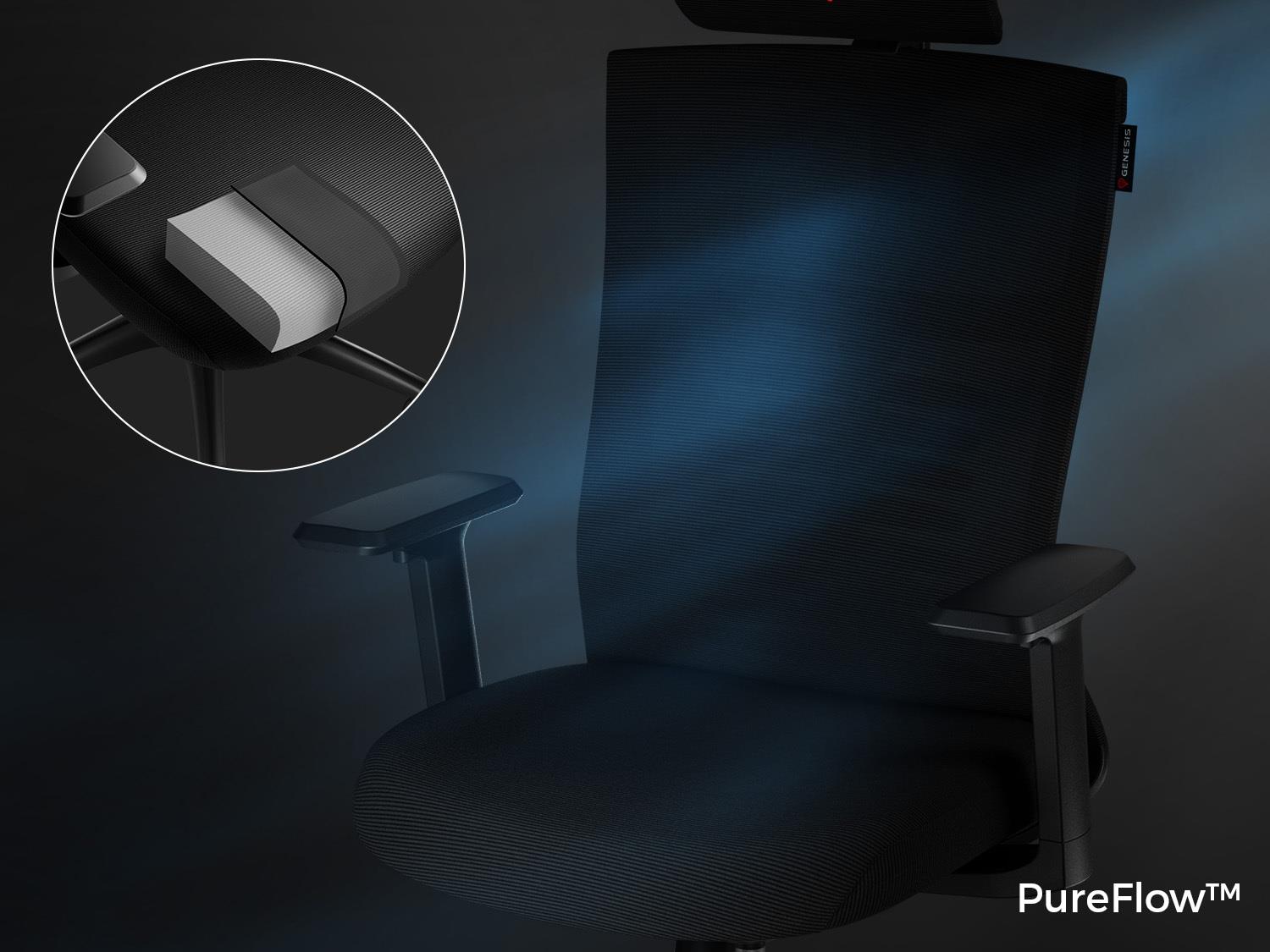 Genesis Astat 200 G2 Ergonomischer Stuhl Schwarz