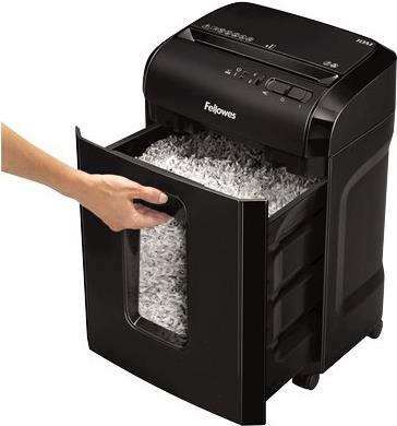 Fellowes Powershred 10M Aktenvernichter Mikro-Partikelschnitt P-5 Schwarz