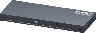SpeaKa Professional SP-WC-200 HDMI-Switch mit Fernbedienung, Ultra HD-fähig 1980 x 1080 Pixel (SP-13745128)