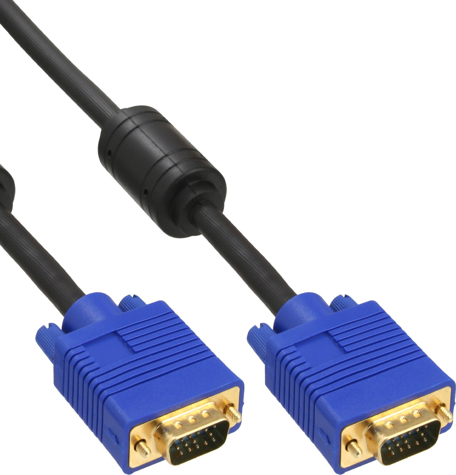 InLine Premium VGA-Kabel 10 m Schwarz