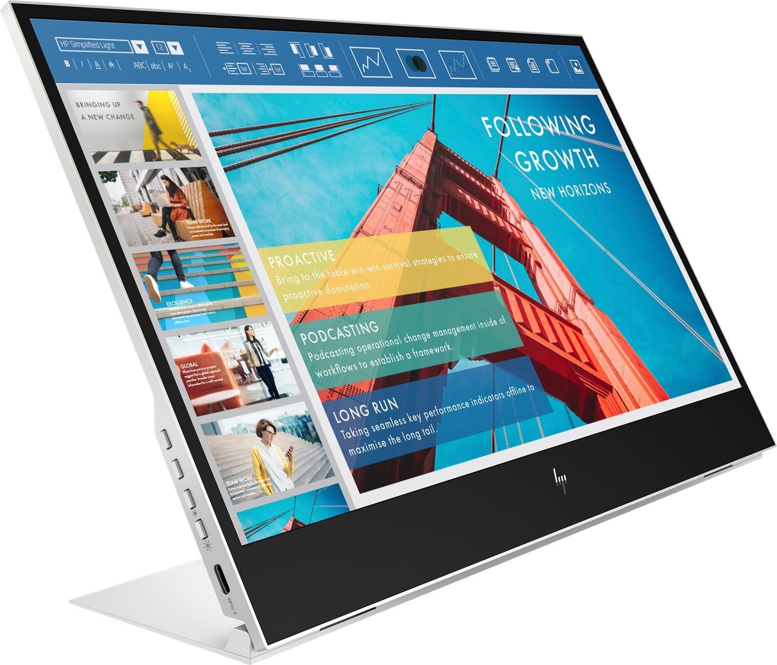 HP E-Series E14 G4 14" Portable Monitor Silber