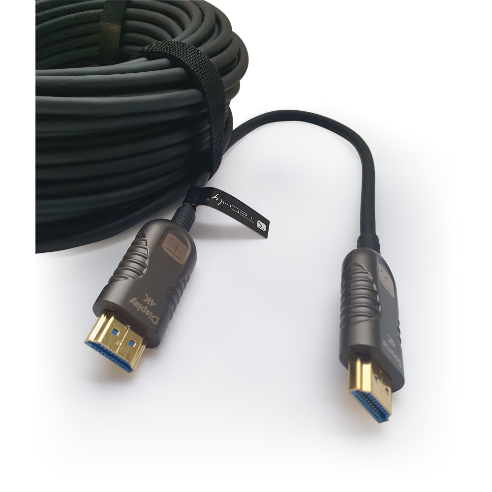 Techly ICOC HDMI-HY2-020 HDMI-Kabel mit Ethernet 4K 60Hz 20 m Schwarz
