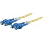 Intellinet Fiber Optic Patch Cable, OS2, SC/SC, 5m, Yellow, Duplex, Single-Mode, 9/125 µm, LSZH, Fibre, Lifetime Warranty, Polybag (470636)