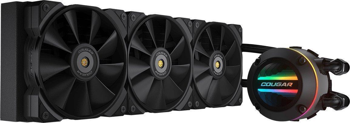 Cougar 3MAQS360.0001 Computerkühlsystem Prozessor Flüssigkeitskühlung 12 cm Schwarz 1 Stück(e) (CGR-POSEIDON GT 360)
