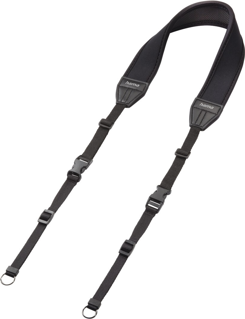 Hama Kamera-Tragegurt 2in1 130, Neopren, gerade, Schwarz (00027218)