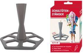 ROTH Schultütenständer, aus Kunststoff, grau für einzelne Schultüten 700 und 850 mm, 3-teilig, - 1 Stück (67014)